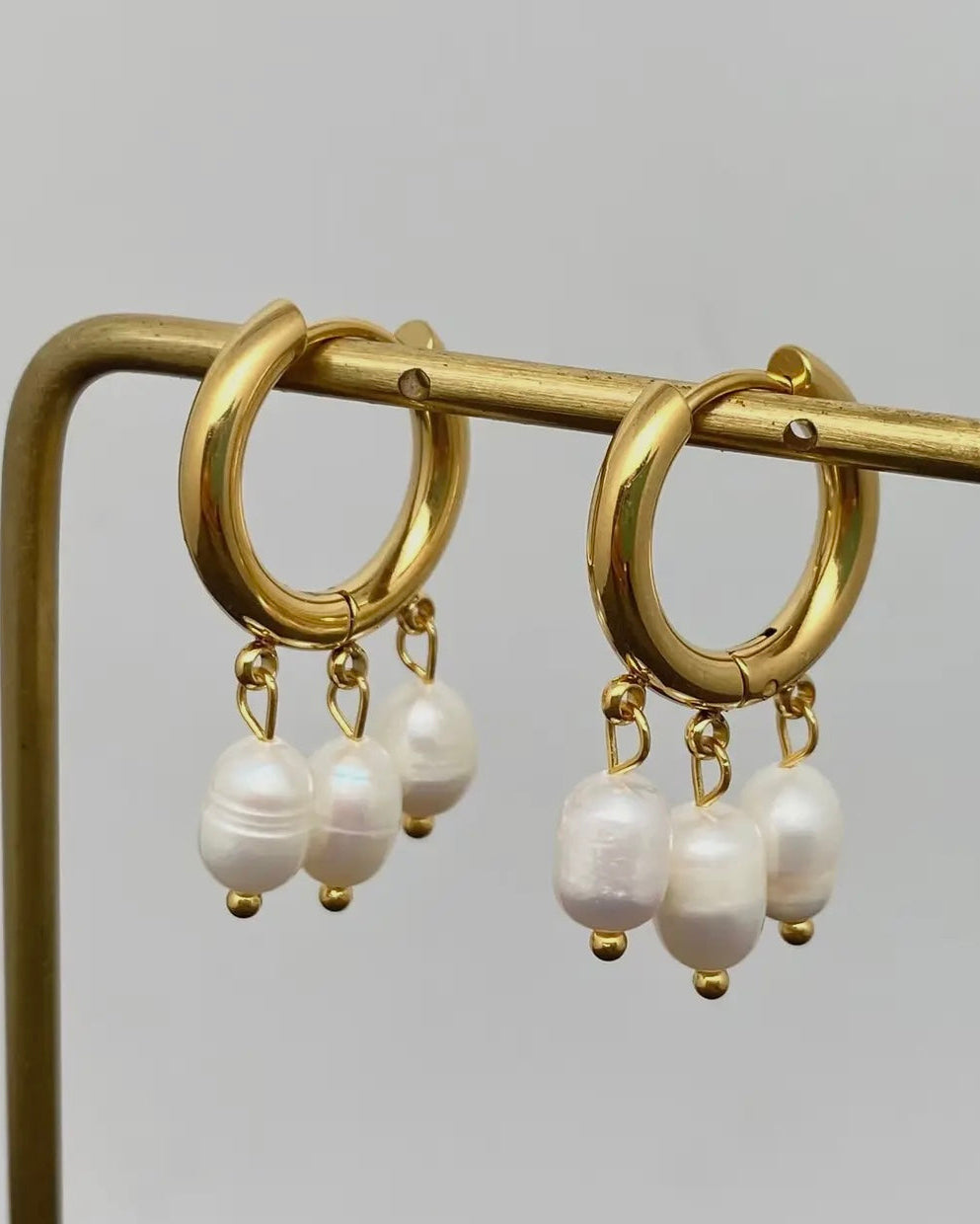 Triple Pearl Charm