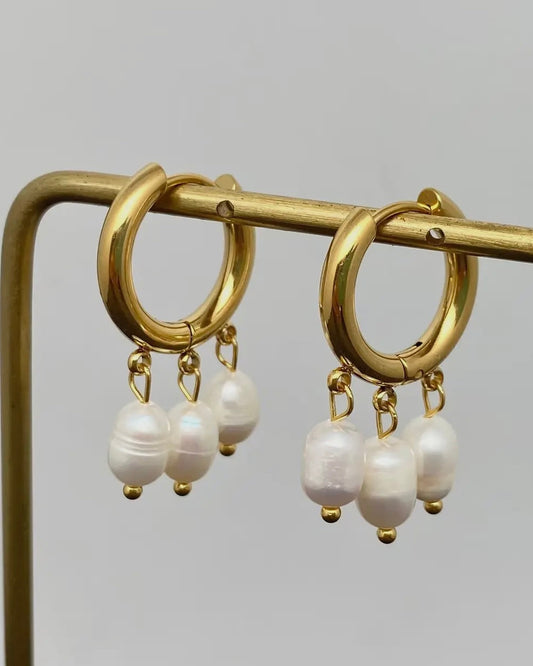 Triple Pearl Charm