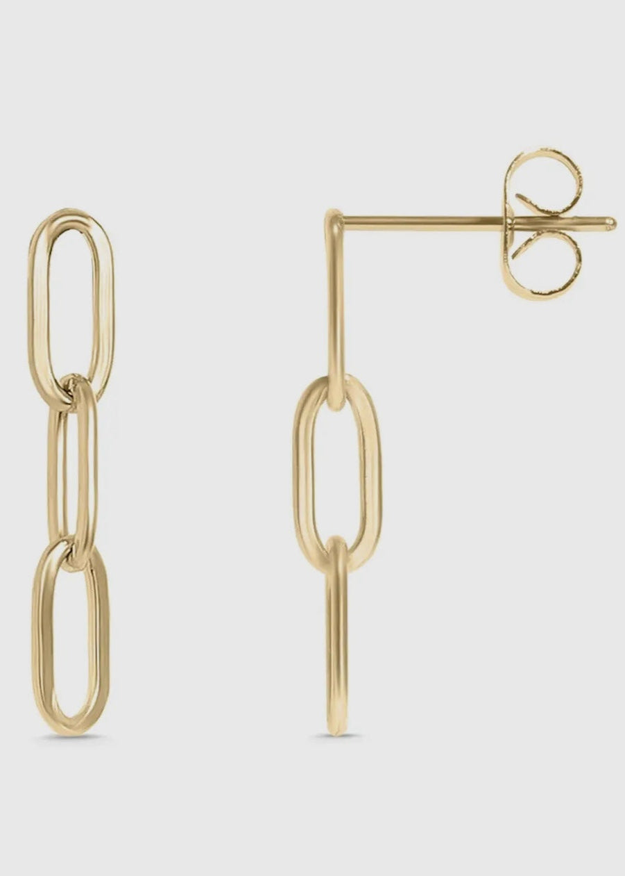 Stainless Steel Paperclip Earrings