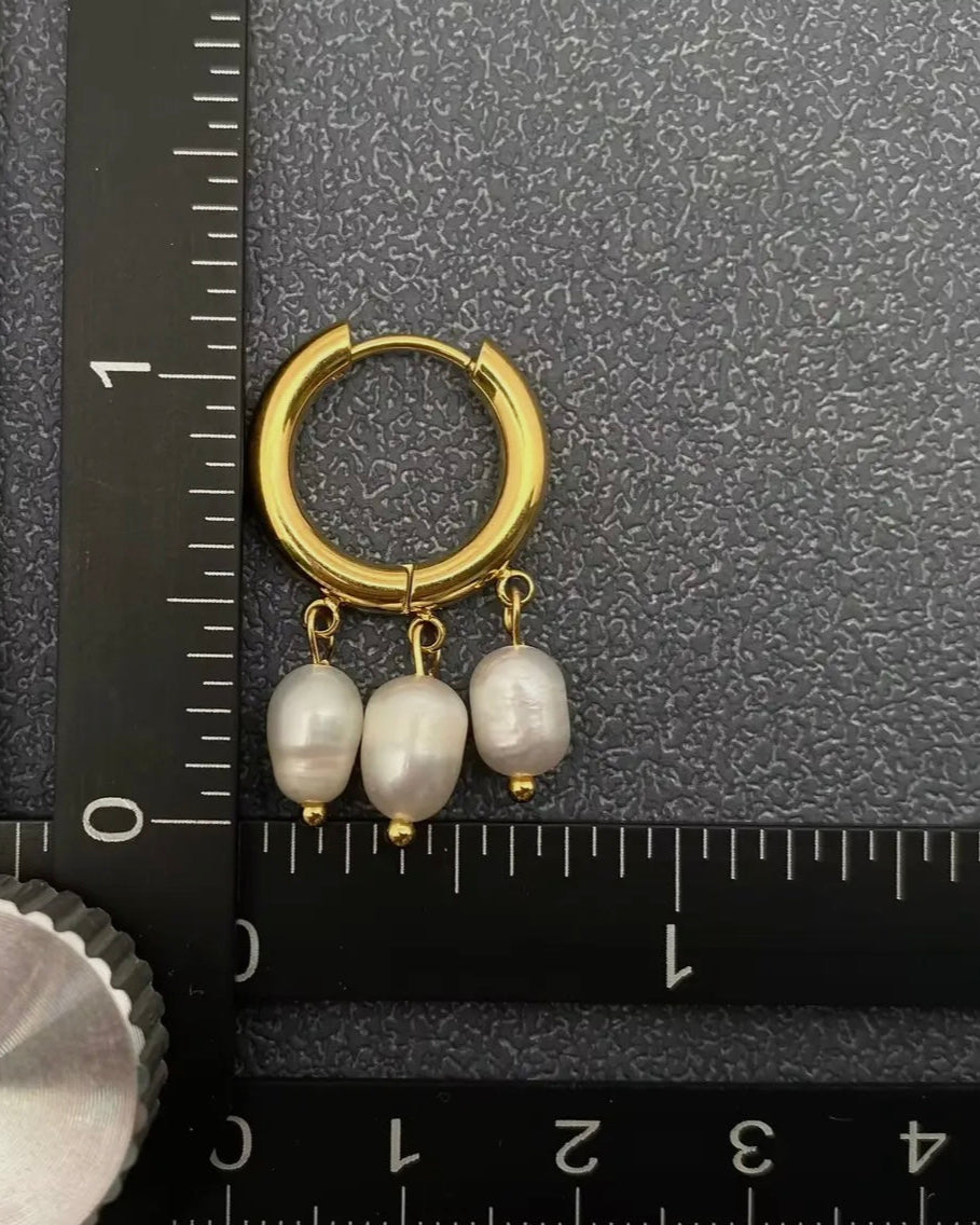 Triple Pearl Charm
