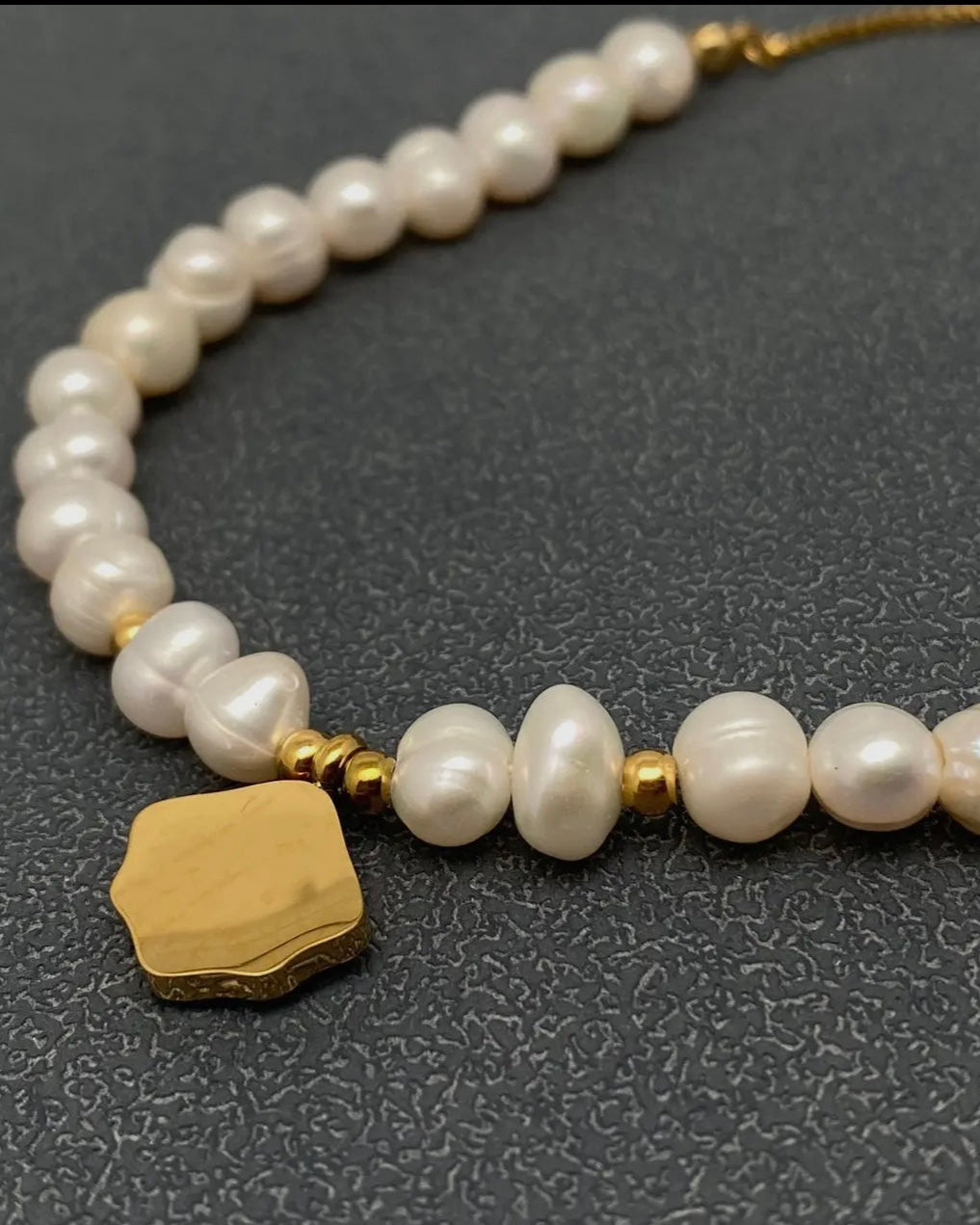 Shell Charm Pearl Beaded Bracelet