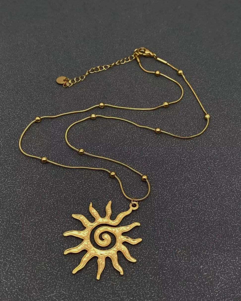 Sun Charm Necklace