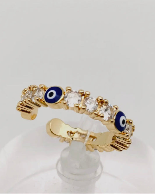 Multi-Style Gold-Plated Evil Eye Ring