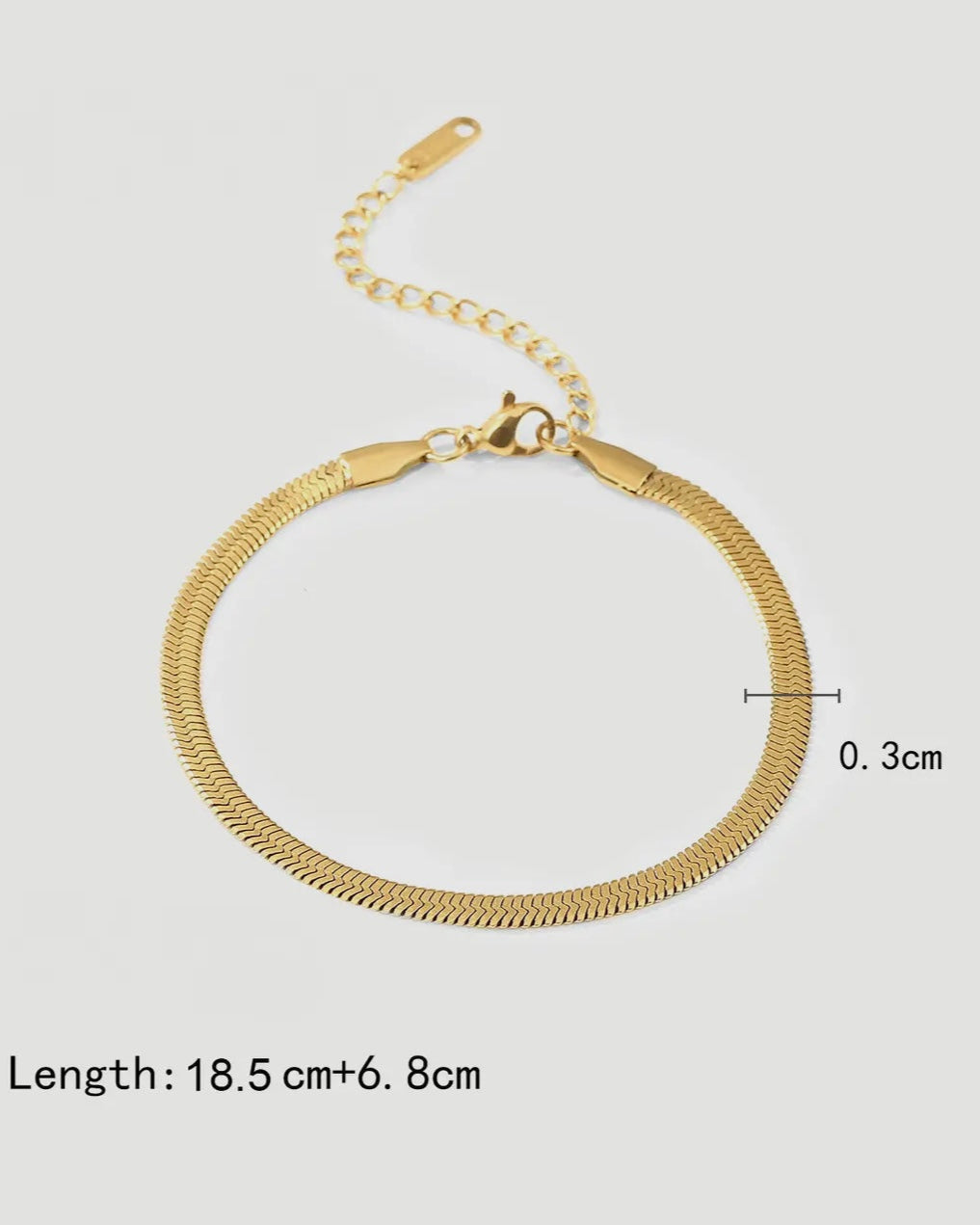 Multi Style 18K Gold Plated Steel Chain Bracelets