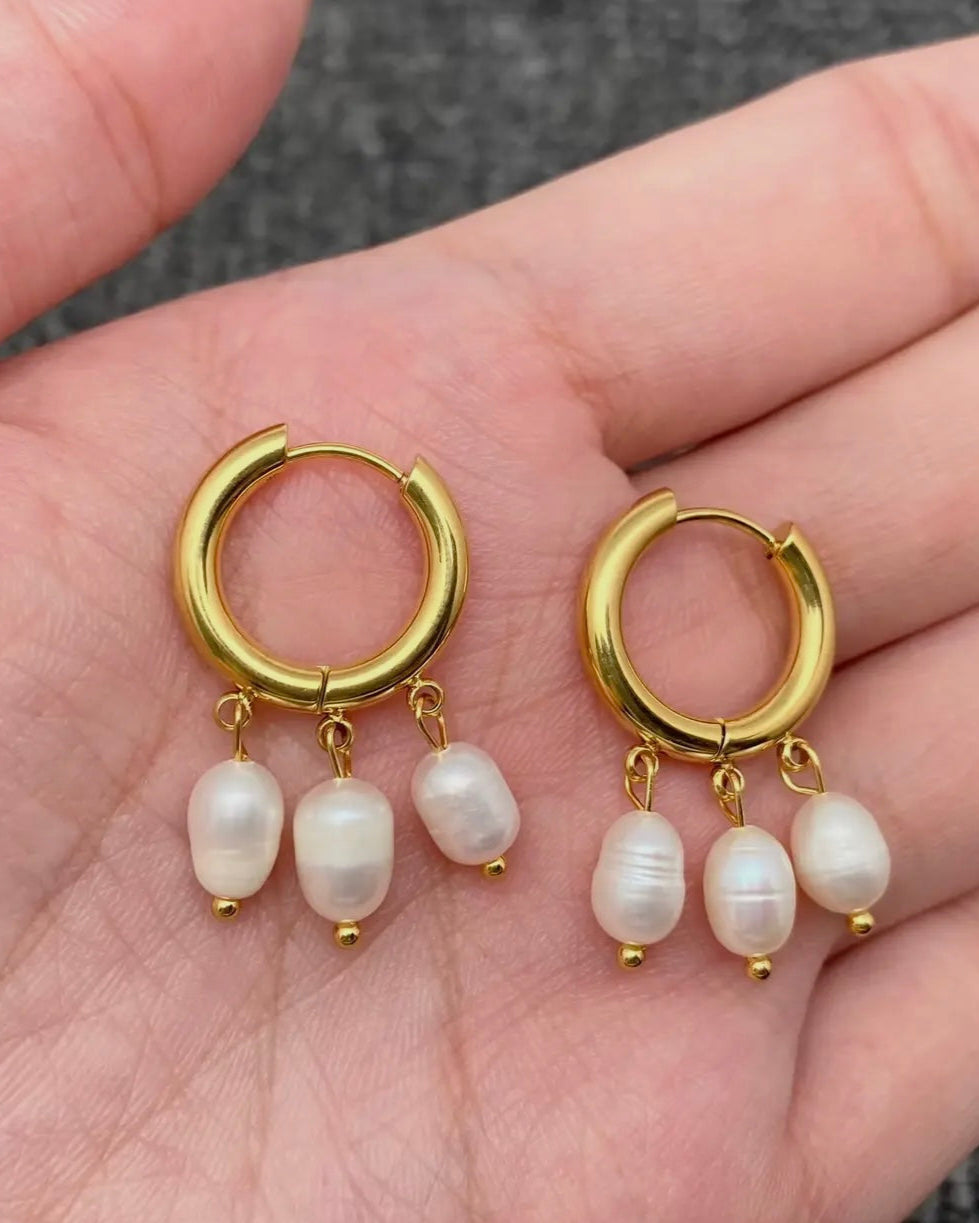 Triple Pearl Charm
