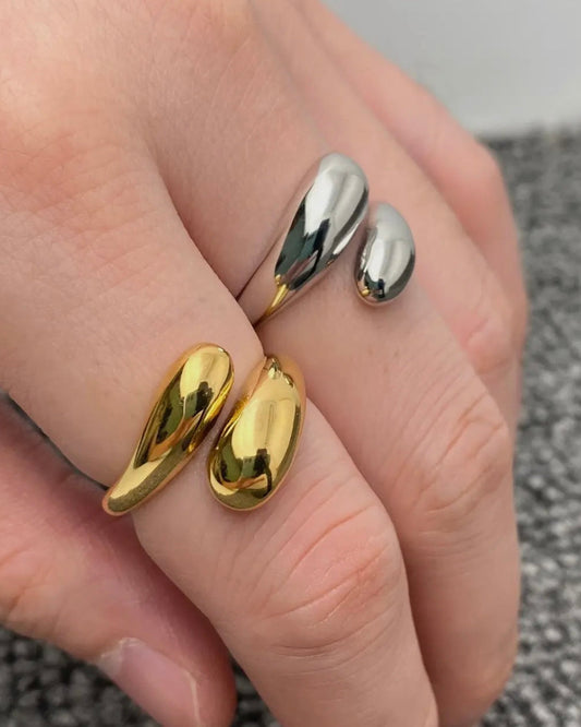 Glossy Geometric Ring - one size ring
