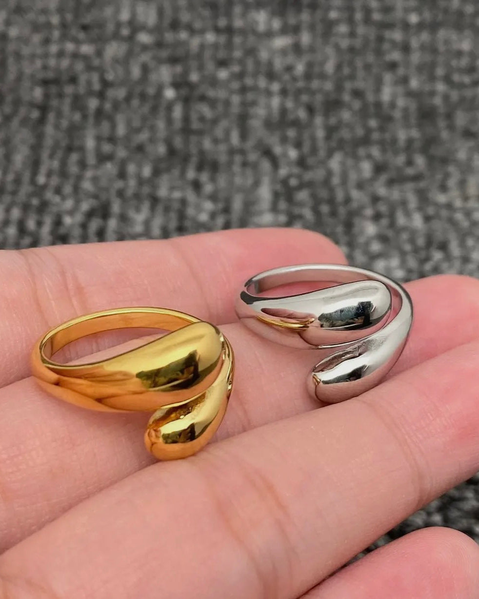 Glossy Geometric Ring - one size ring