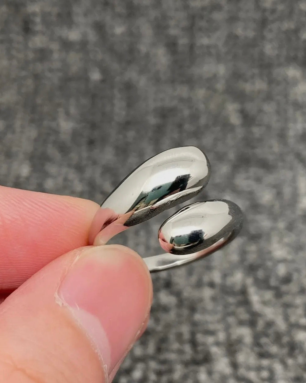 Glossy Geometric Ring - one size ring