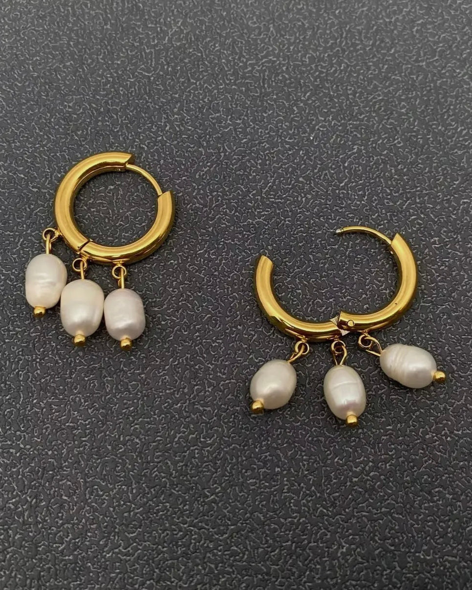 Triple Pearl Charm