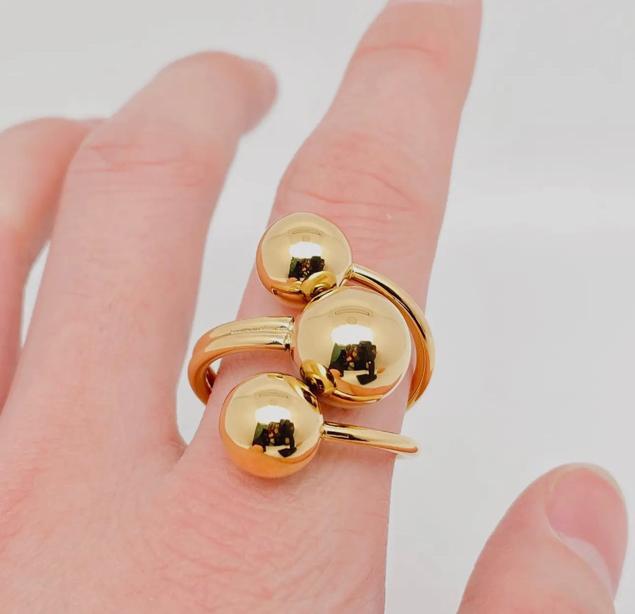 Golden Orbit Ring