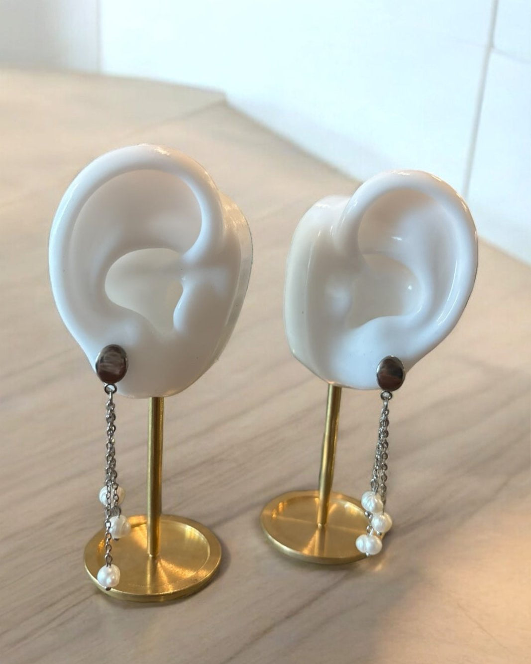 Falling earrings short