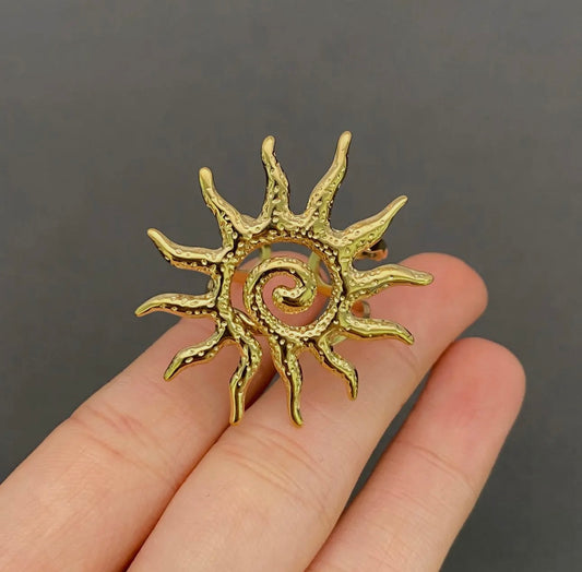 Sun Spiral Ring