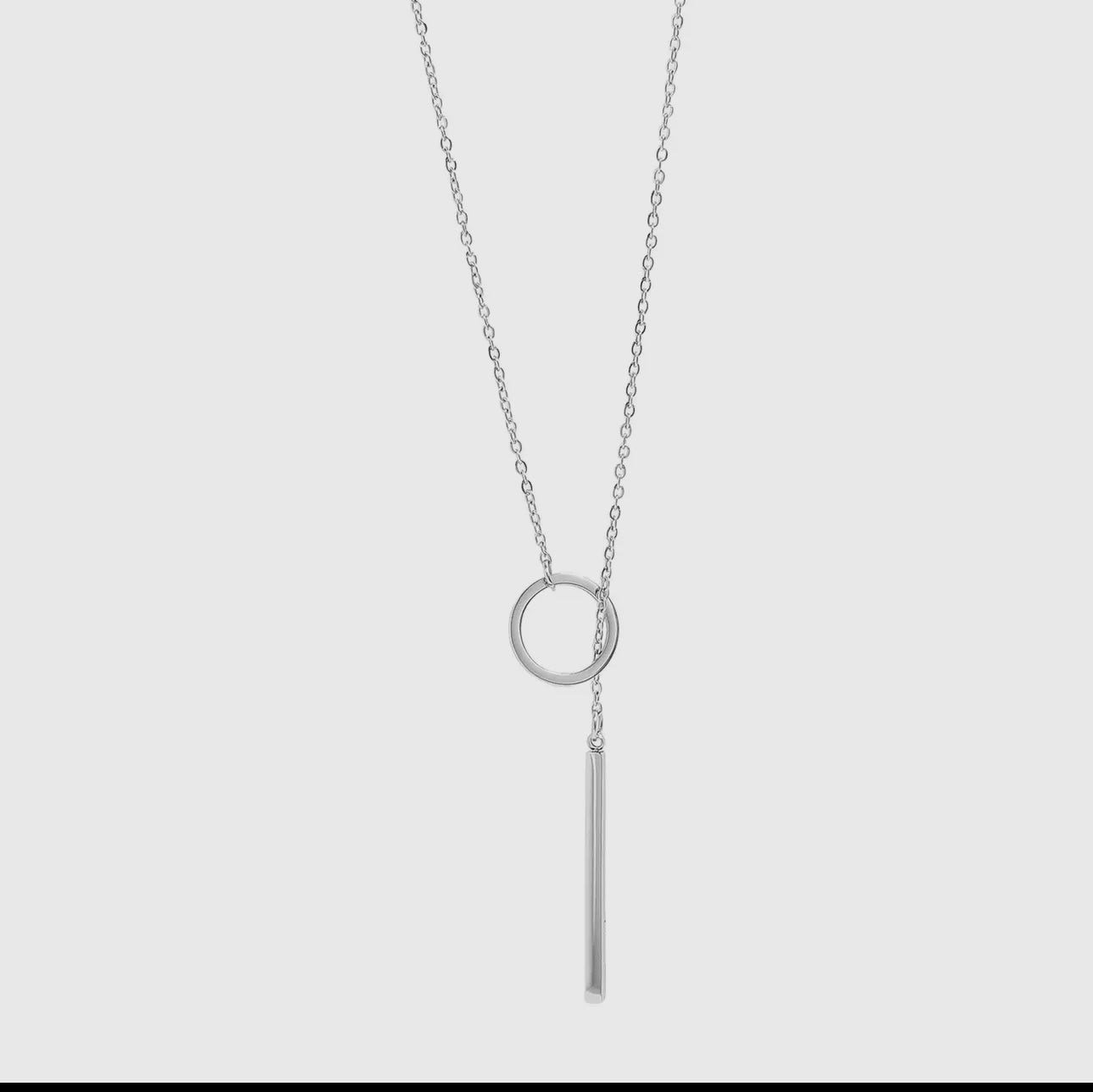 Loop Chain Lariat Necklace