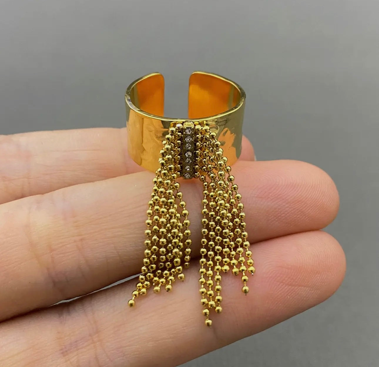 Chain Fringe ring