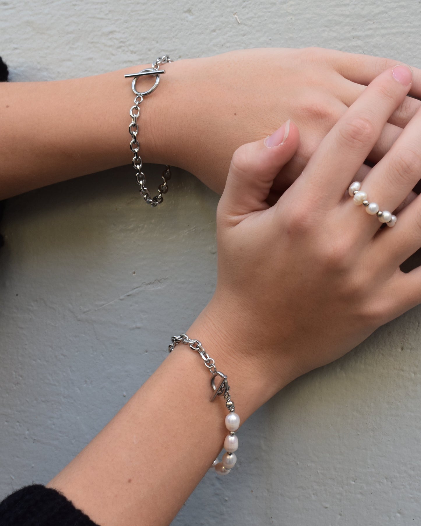 Chain Meets Pearl Bracelet