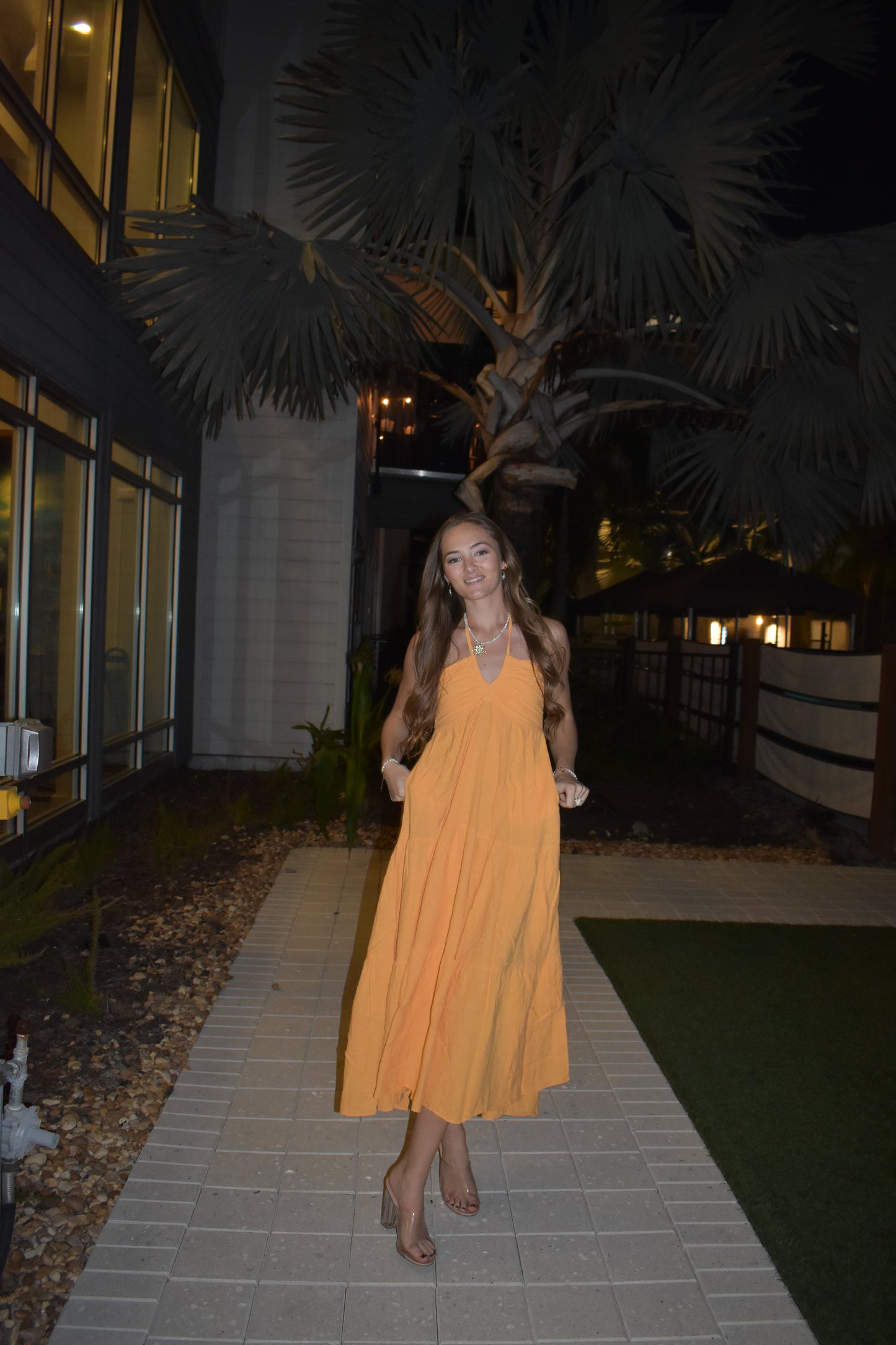 Breeze Maxi Dress - tangerine