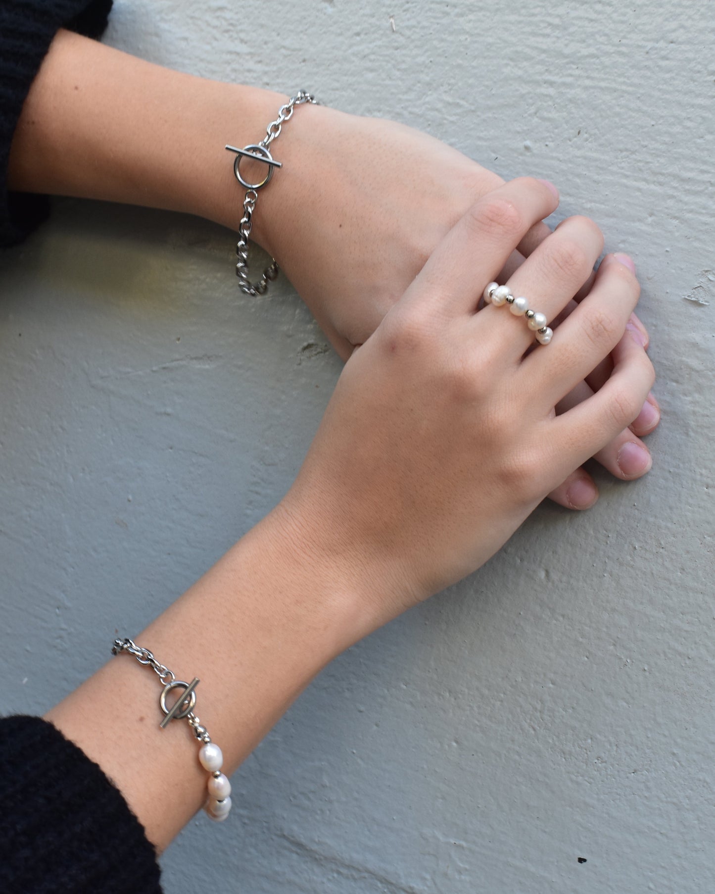 Chain Meets Pearl Bracelet