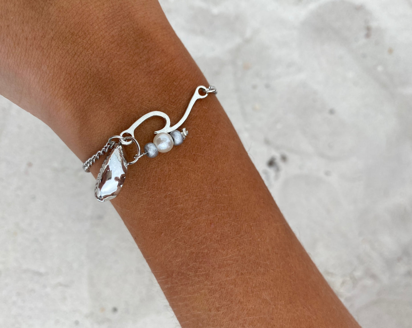 Ocean Waves Charms & Shell